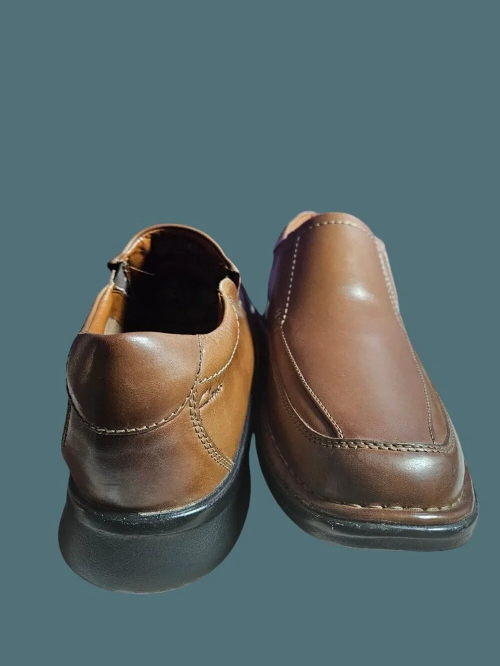 Clarks Collection Leather Kempton Free Slip On Loafers Men Size 11.5 Medium